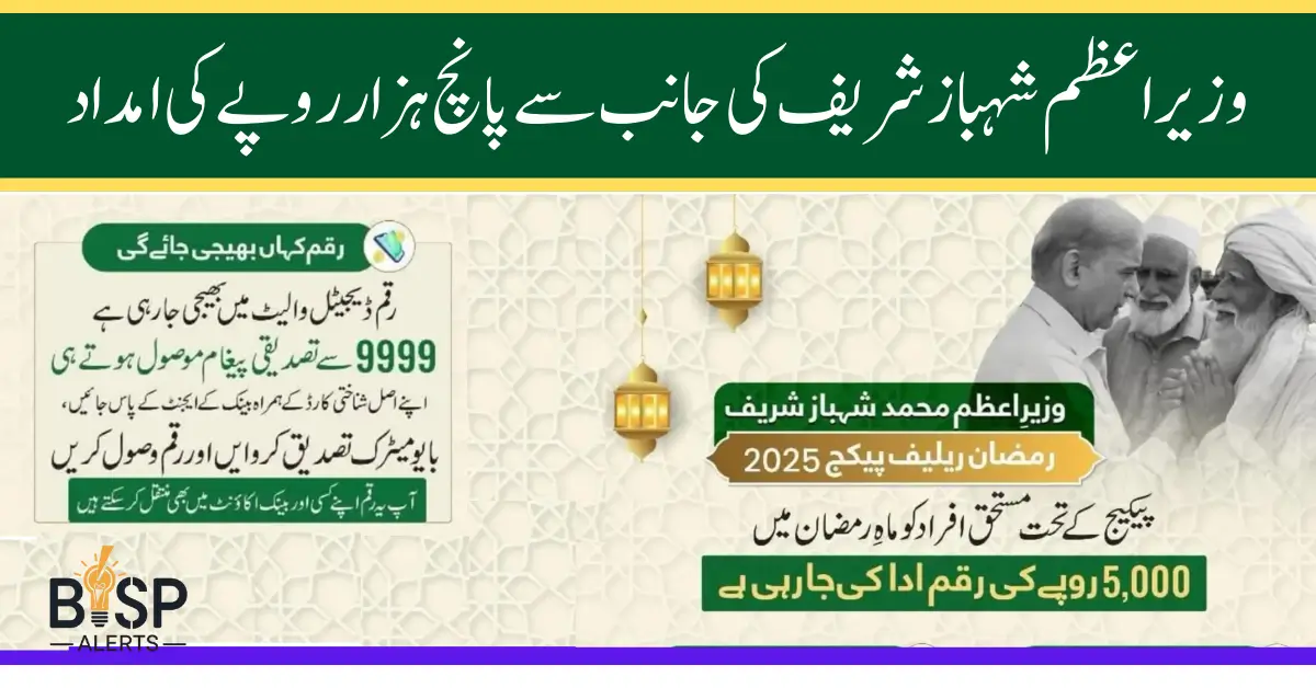9999 Ramzan Relief Package 2025 How to Check Online and Access Call Service for 5000 Payment