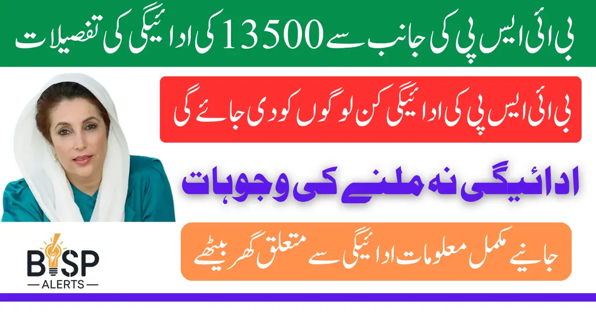 BISP 13500 April 2025 Payment Details Check Status Online Using CNIC