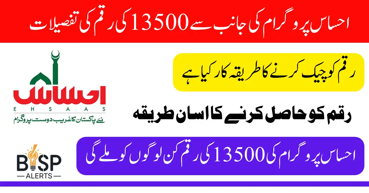 Ehsaas Program 13500 Payment Check By CNIC Latest Update 2025
