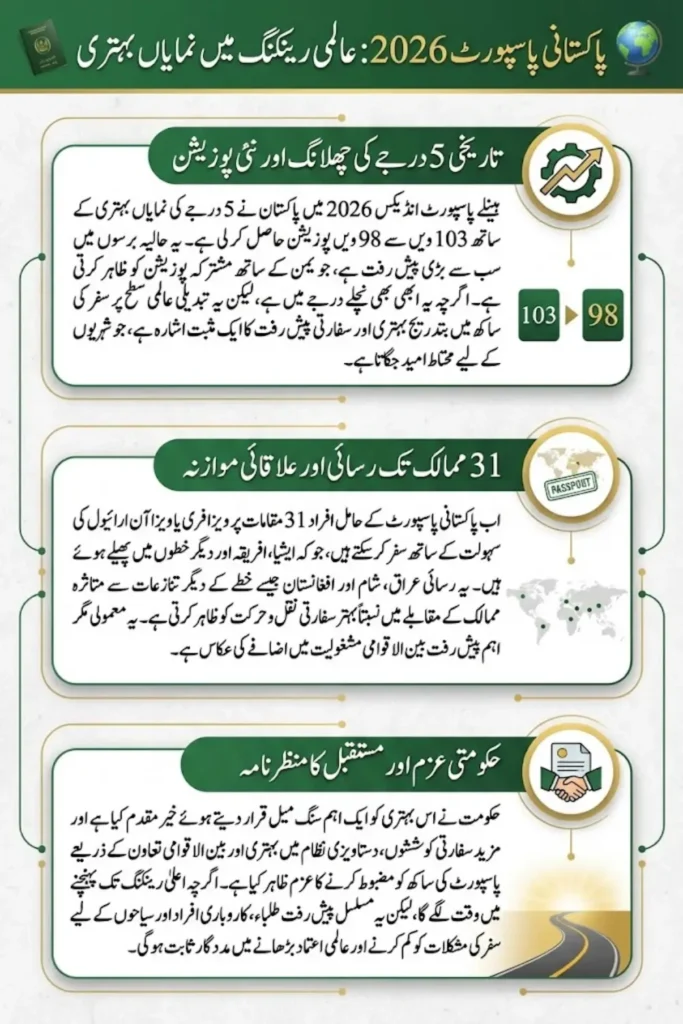 Pakistani Passport Ranking On 98th Improvement Details 2026